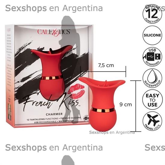 Masajeador vaginal French kiss con carga USB